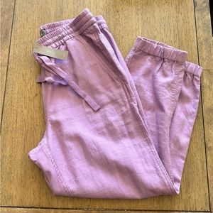 Jcrew point sur linen jogger